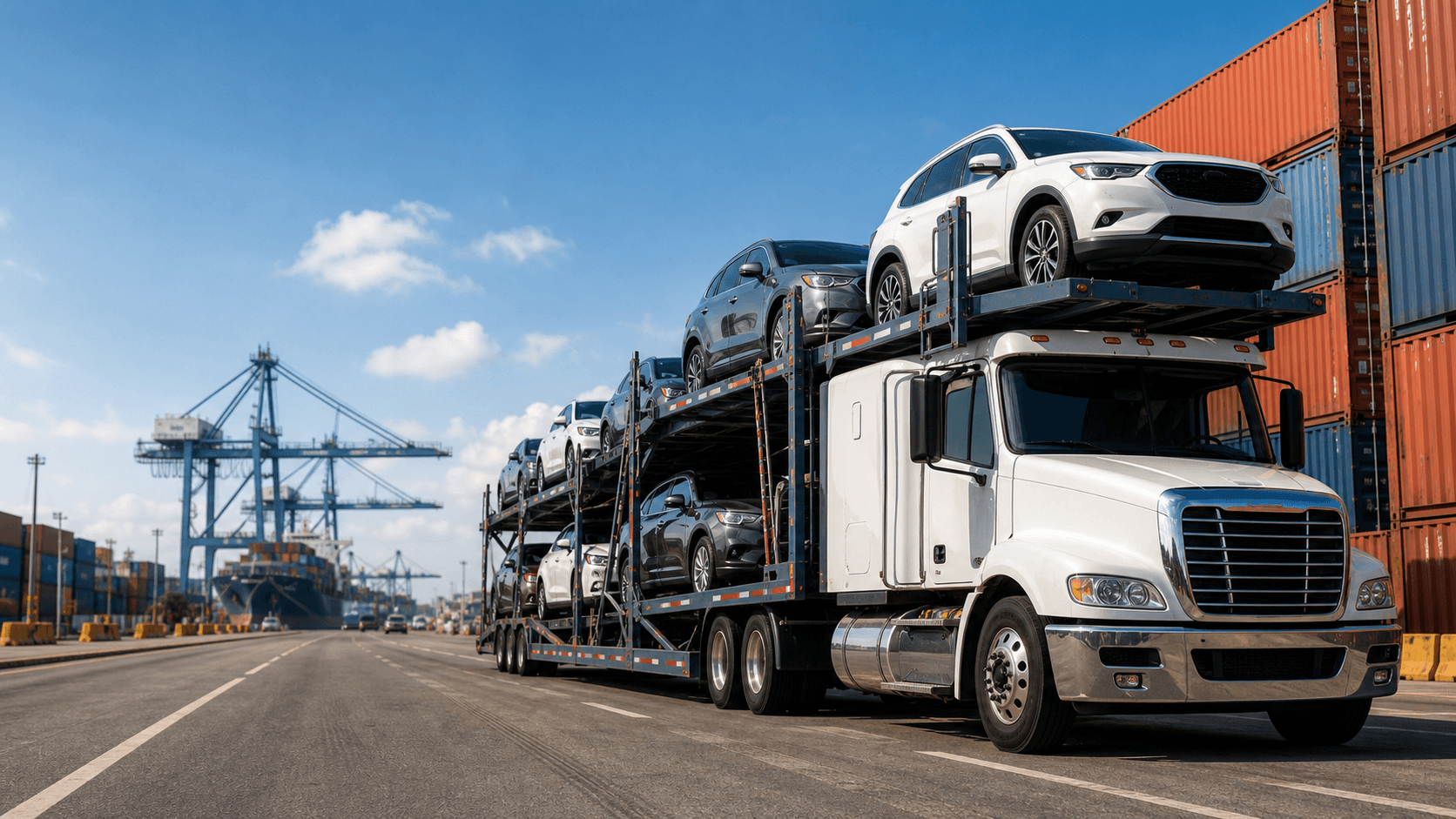 Exportacion de vehiculos desde Houston